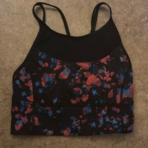 Lululemon Strap It Like It’s Hot Sports Bra Womens Size 4 Dandy Digie Multi